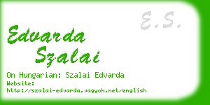 edvarda szalai business card